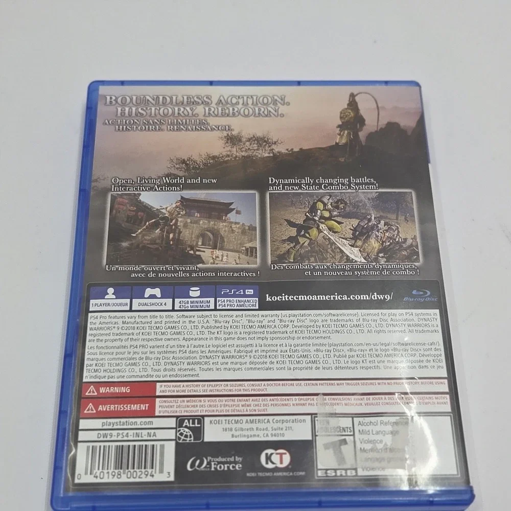 Dynasty Warriors 9 (Sony PlayStation 4, 2018)